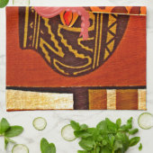 Giraffe Pet Art Print Theedoek (Gevouwen)