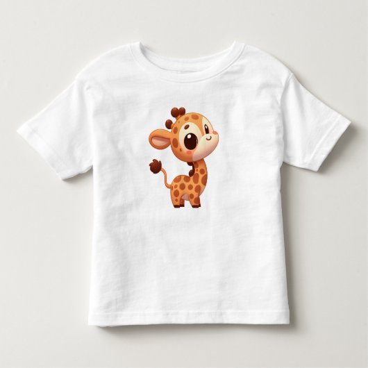 Giraffe Peuter Fijne Jersey T-shirt (Voorkant)