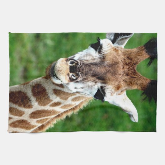 Giraffe Photo Kitchen Towel Theedoek (Horizontaal)