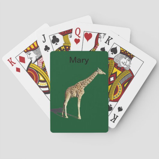 Giraffe Pokerkaarten (Achterkant)