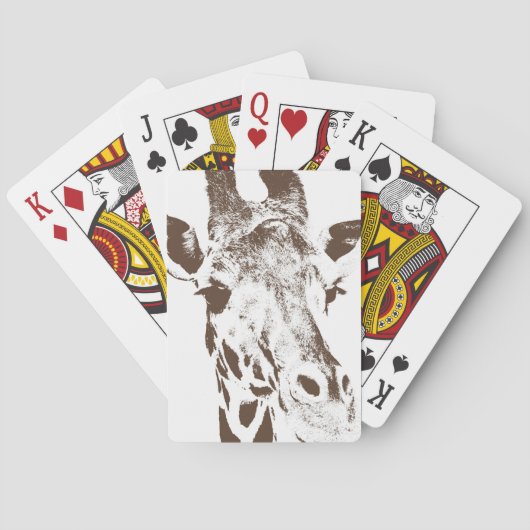 Giraffe Pokerkaarten (Achterkant)