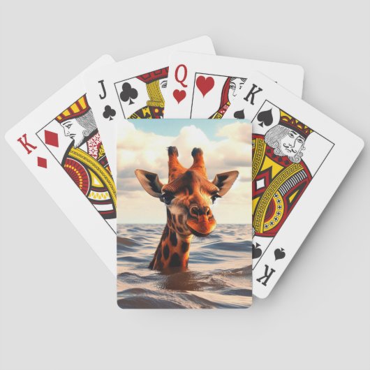 Giraffe Pokerkaarten (Achterkant)