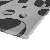 Giraffe Polka Dot Black en Light Grey Print Snijplank (Hoek)