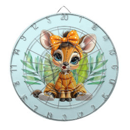 Giraffe Polka Dot Bow  Dartbord