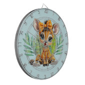 Giraffe Polka Dot Bow  Dartbord (Voorkant Links)