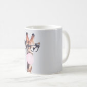 GIRAFFE PORTANT DES LUNETTES DE CAFÉ MUG (Devant droit)