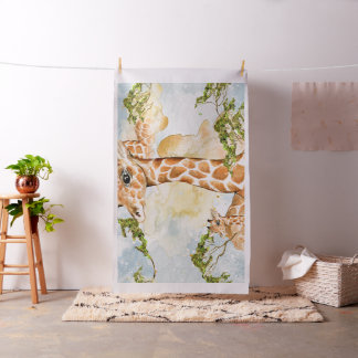 Giraffe Portrait Animal Afbeelding Stof