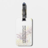 Giraffe Portrait Bagagelabel (Achterkant verticaal)