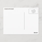 Giraffe Portrait carte postale texte personnalisé (Dos)