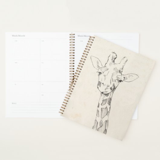 Giraffe Portrait | Croquis (Devant avec enveloppe)