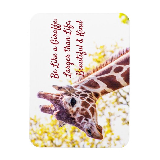 Giraffe Portrait Magneet (Verticaal)