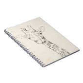 Giraffe Portrait | Schets Notitieboek (Rechterzijde)