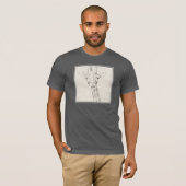 Giraffe Portrait | Schets T-shirt (Voorkant volledig)