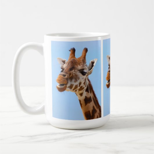 Giraffe Portrait tasses - choisir le style (Gauche)