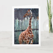 Giraffe Portret Kaart (Voorkant)