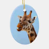 Giraffe Portret ornament (Achterkant)