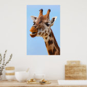 Giraffe Portret poster (Keuken)