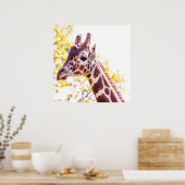 Giraffe Portret Poster (Keuken)