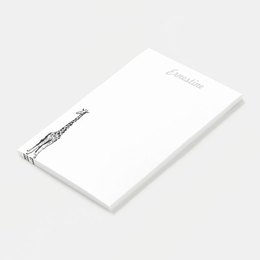 Giraffe Post-It Notes - personnalisées (Incliné)