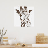 Giraffe Poster (Keuken)