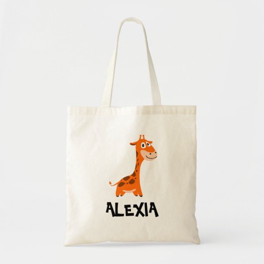 Giraffe pour Safari Anniversaire Sac fourre-tout p (Devant)