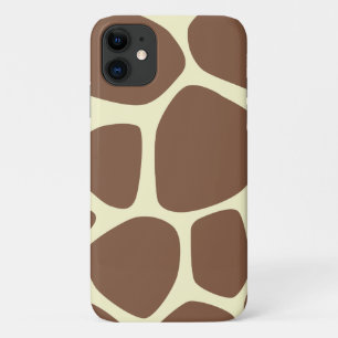 Giraffe Print, bruine Giraffe, Animal Print, Oerwo iPhone 11 Hoesje