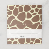 Giraffe Print, bruine Giraffe, wilde dieren, bruil (Buitenkant ongevouwen)