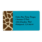 Giraffe Print Labels (Voorkant)