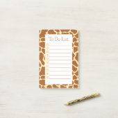 Giraffe print moderner minimalistisch om lijst uit post-it® notes (Op bureau)