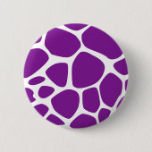 Giraffe Print, Paarse Giraffe, proefdruk Ronde Button 5,7 Cm (Voorkant)