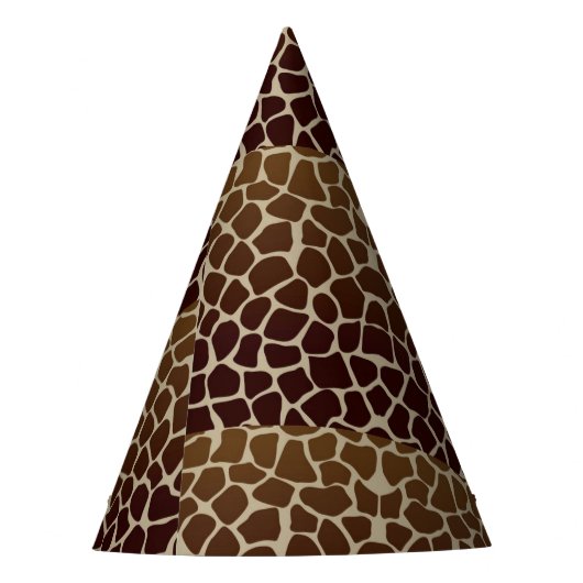 Giraffe Print Party Pet Feesthoedjes (Voorkant)