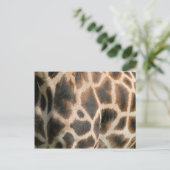 Giraffe Print Pattern Briefkaart (Staand voorkant)