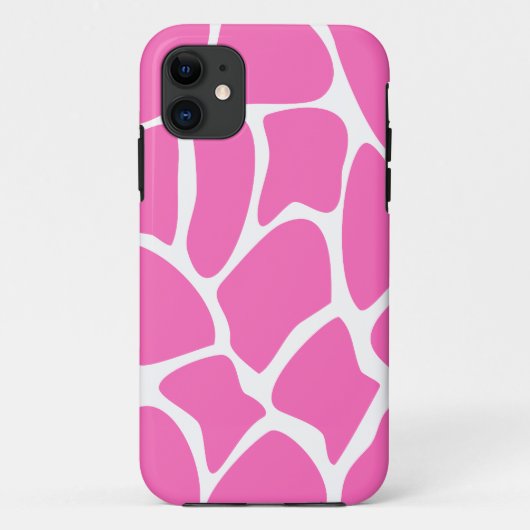 Giraffe Print Pattern in Bright Pink. Case-Mate iPhone Case (Achterkant)