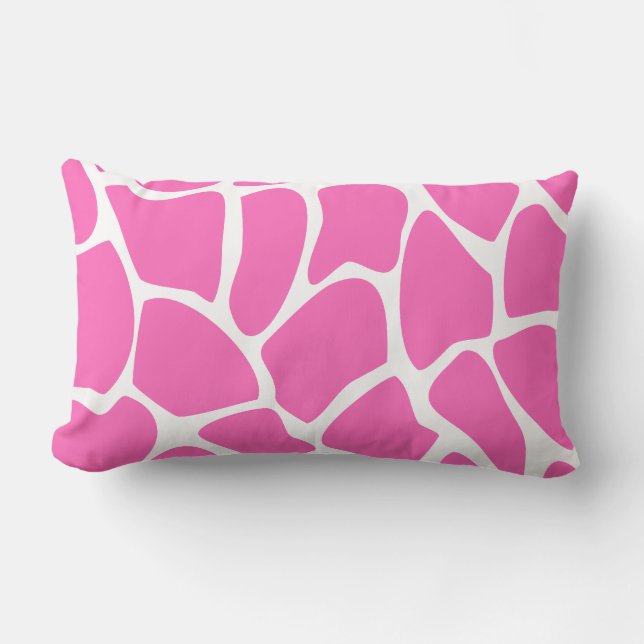 Giraffe Print Pattern in Bright Pink. Kussen (Voorkant)