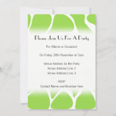 Giraffe Print Pattern in Lime Green. Kaart (Achterkant)