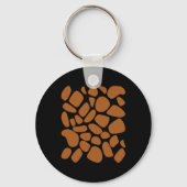 Giraffe Print Pattern Trick or treat Oerwoud Anima Sleutelhanger (Voorkant)