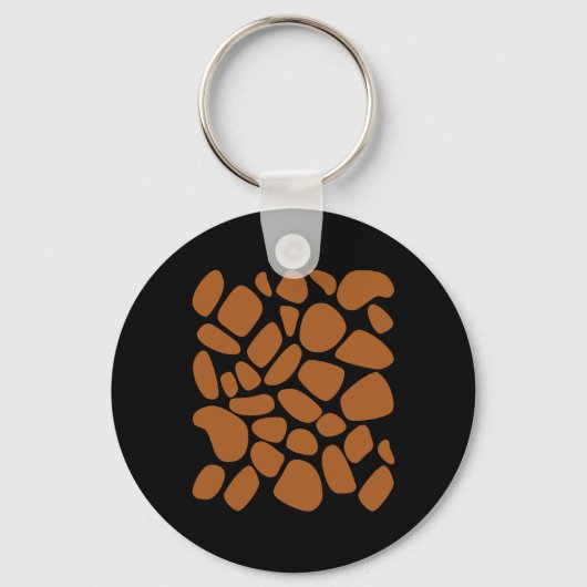 Giraffe Print Pattern Trick or treat Oerwoud Anima Sleutelhanger (Voorkant)