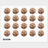Giraffe Print Sticker (Vel)