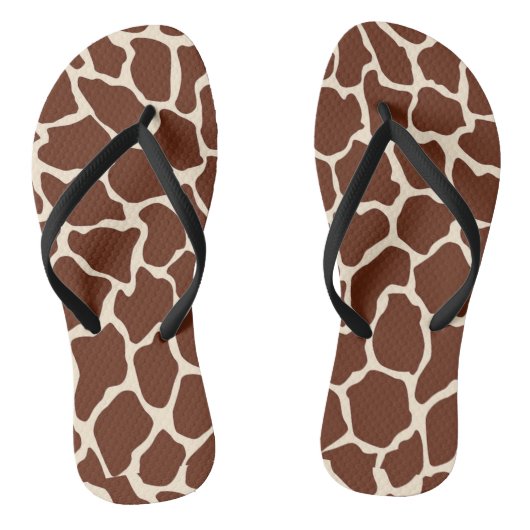 Giraffe Print Teenslippers (Voetbed)