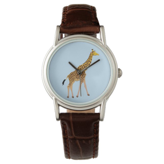 Giraffe Print Watch Horloge (Voorkant)