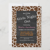 Giraffe printkarton kaart (Voorkant)