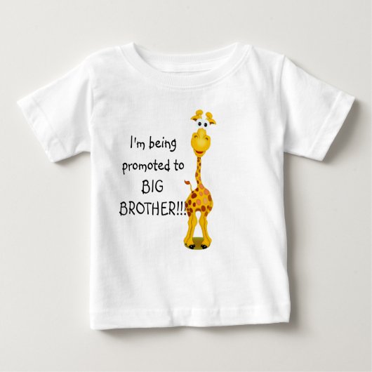 Giraffe promue au T-shirt bébé Big Brother (Devant)