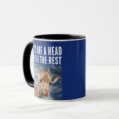 GIRAFFE PUN FUNNY CAFÉ MUG (Devant gauche)