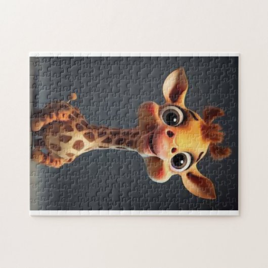 Giraffe puzzel legpuzzel (Horizontaal)