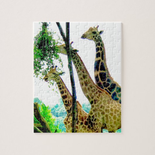 Giraffe puzzel legpuzzel (Verticaal)