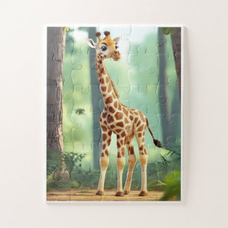 Giraffe-puzzel voor kinderen legpuzzel