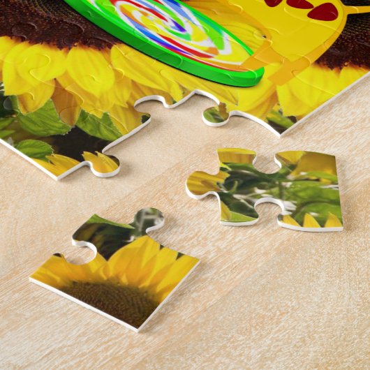 Giraffe Puzzles de tournesol (Côté)