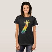 Giraffe regenboog t-shirt (Voorkant volledig)