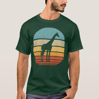 Giraffe Retro Sunset Vintage 60s 70s for Men frien T-shirt