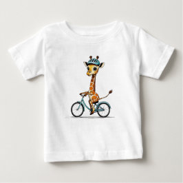 Giraffe Rijden op een Fiets – Hand-Drawn Pencil Ar